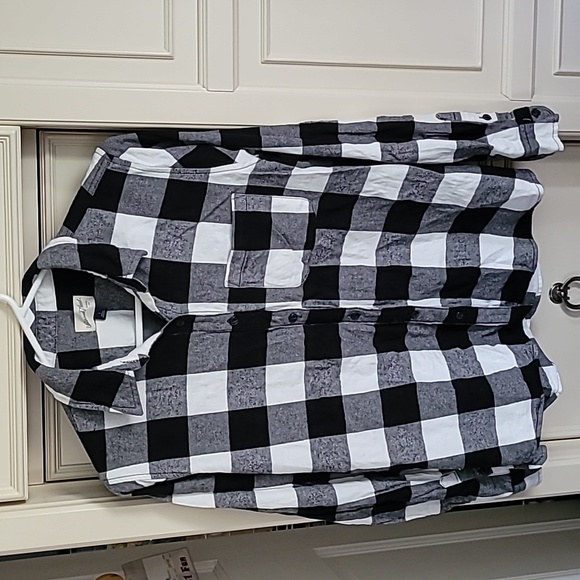 Target Plaid Flannel Shirt Women's Small - Picture 1 of 6